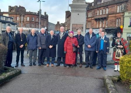 Wreath-laying Ayr 25th Jan